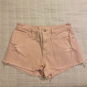 Pink Jean Shorts
